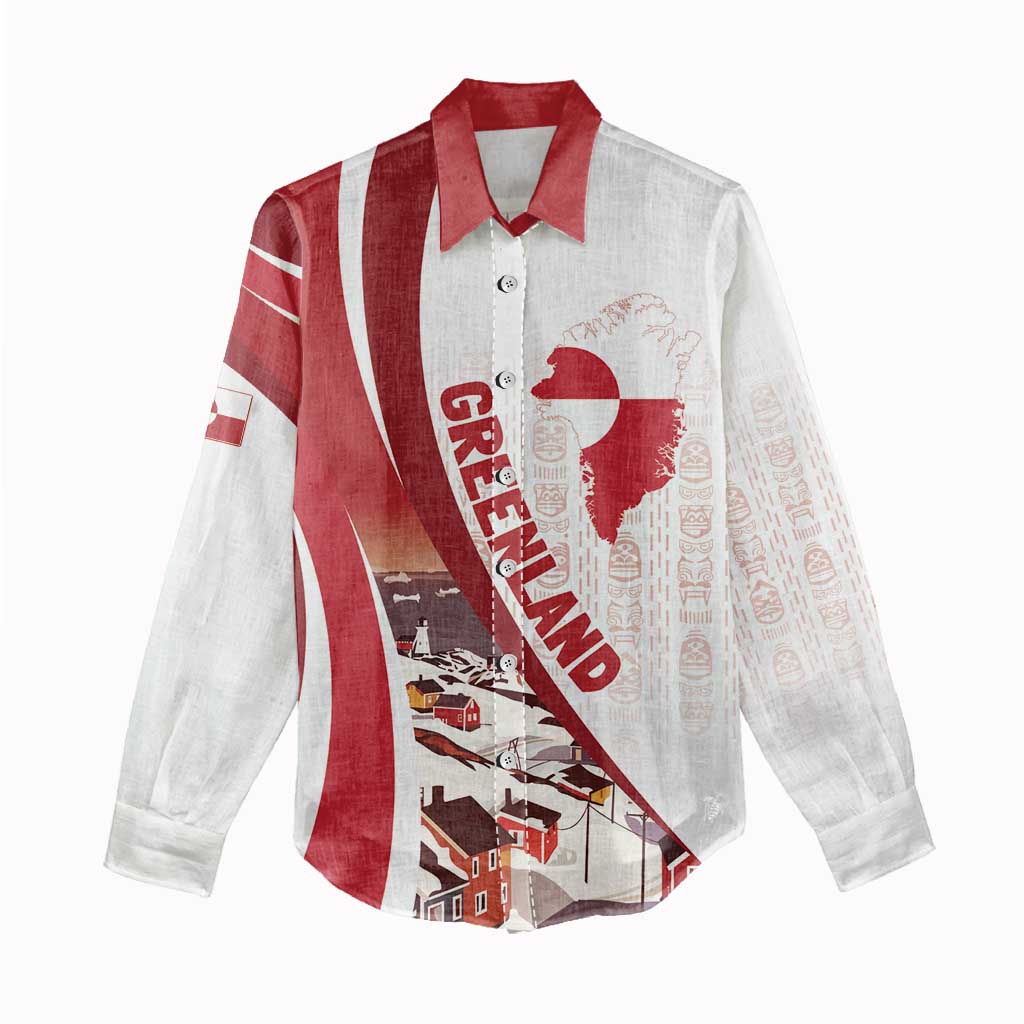 Personalized Greenland Women Casual Shirt Tupilaks Inspired