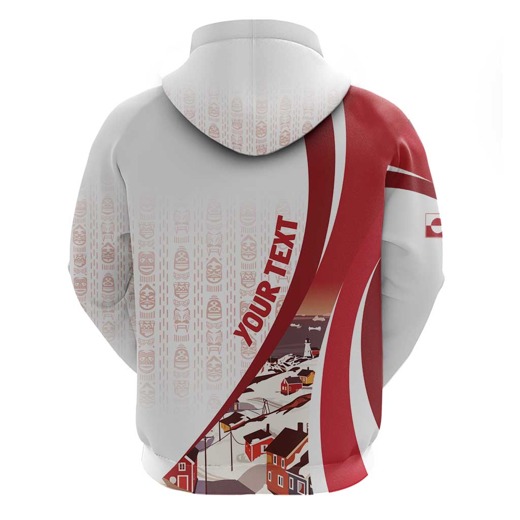 Personalized Greenland Zip Hoodie Tupilaks Inspired