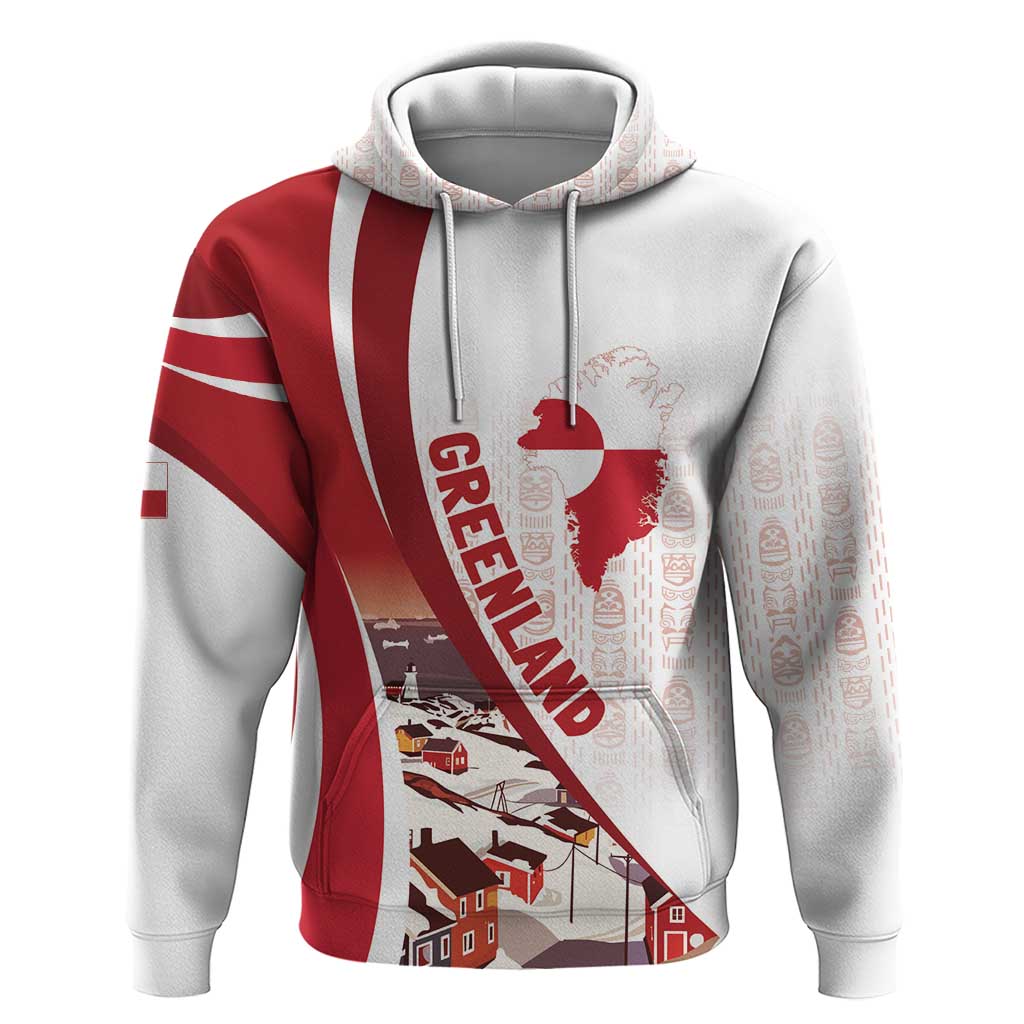 Personalized Greenland Zip Hoodie Tupilaks Inspired