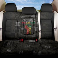 Juneteenth Black History Back Car Seat Cover Inspirational Quotes Collage