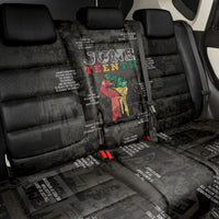 Juneteenth Black History Back Car Seat Cover Inspirational Quotes Collage