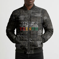 Juneteenth Black History Bomber Puffer Jacket Inspirational Quotes Collage
