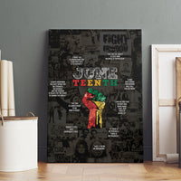 Juneteenth Black History Canvas Wall Art Inspirational Quotes Collage