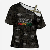 Juneteenth Black History Cross Shoulder Shirt Inspirational Quotes Collage