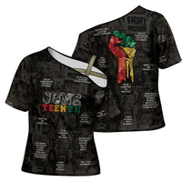 Juneteenth Black History Cross Shoulder Shirt Inspirational Quotes Collage