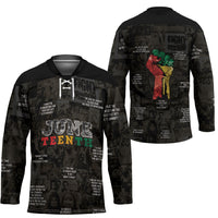 Juneteenth Black History Hockey Jersey Inspirational Quotes Collage