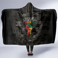 Juneteenth Black History Hooded Blanket Inspirational Quotes Collage