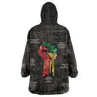 Juneteenth Black History Wearable Blanket Hoodie Inspirational Quotes Collage