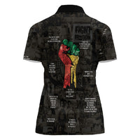 Juneteenth Black History Women Polo Shirt Inspirational Quotes Collage