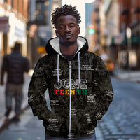 Juneteenth Black History Zip Hoodie Inspirational Quotes Collage