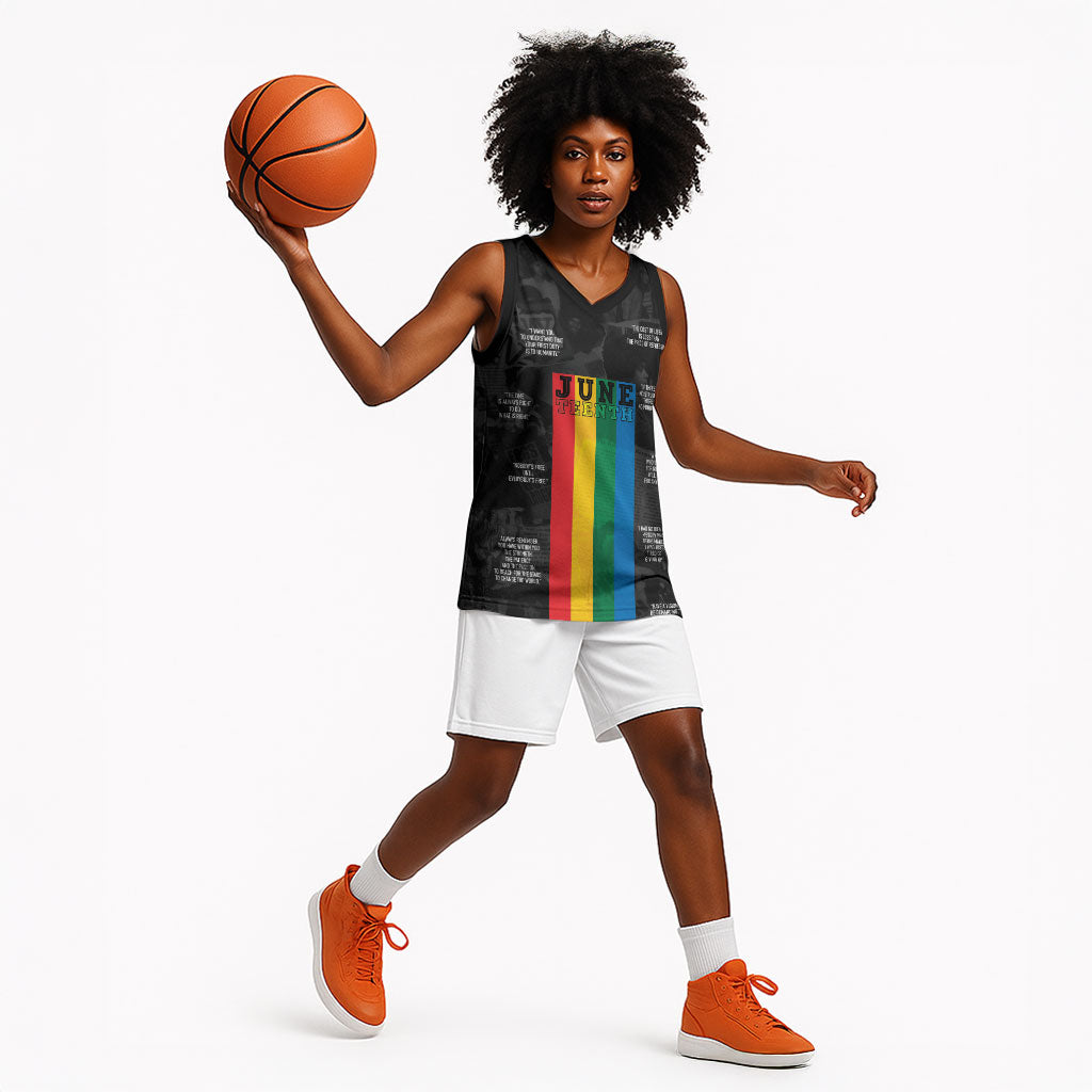 Juneteenth 2026 Black History Basketball Jersey Freedom Quotes Collage