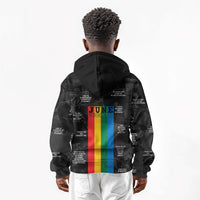 Juneteenth 2026 Black History Kid Hoodie Freedom Quotes Collage