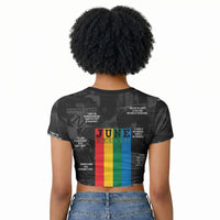 Juneteenth 2026 Black History Raglan Cropped T shirt Freedom Quotes Collage