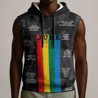Juneteenth 2026 Black History Sleeveless Hoodie Freedom Quotes Collage