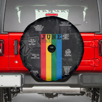 Juneteenth 2026 Black History Spare Tire Cover Freedom Quotes Collage