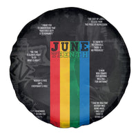 Juneteenth 2026 Black History Spare Tire Cover Freedom Quotes Collage