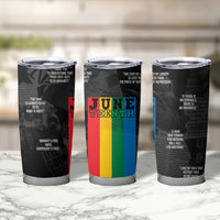 Juneteenth 2026 Black History Tumbler Cup Freedom Quotes Collage