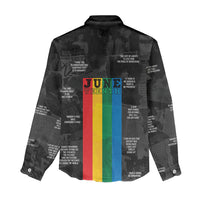 Juneteenth 2026 Black History Women Casual Shirt Freedom Quotes Collage
