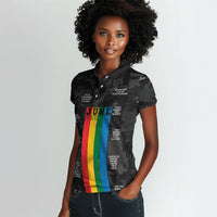 Juneteenth 2026 Black History Women Polo Shirt Freedom Quotes Collage