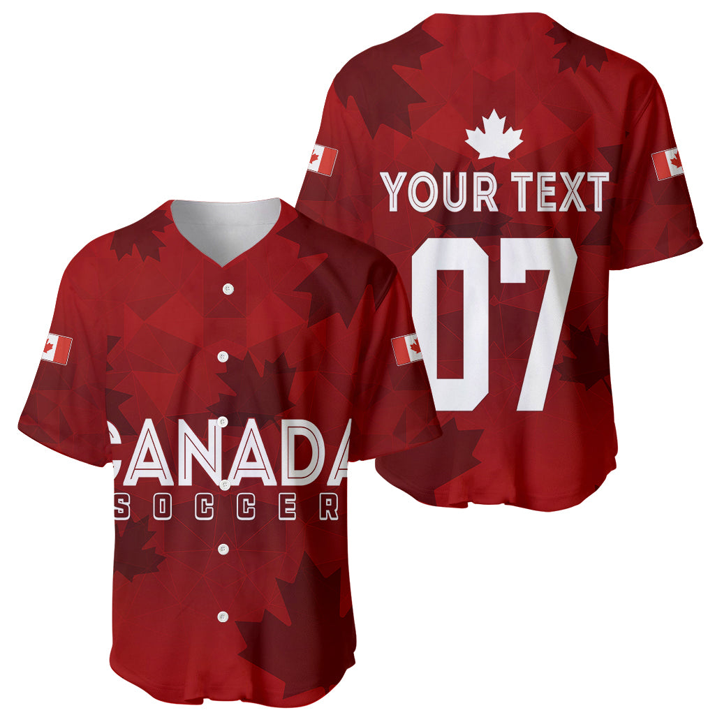 Personalised Canada Soccer Baseball Jersey Women's WC 2023 Maple Style LT7 - Wonder Print Shop