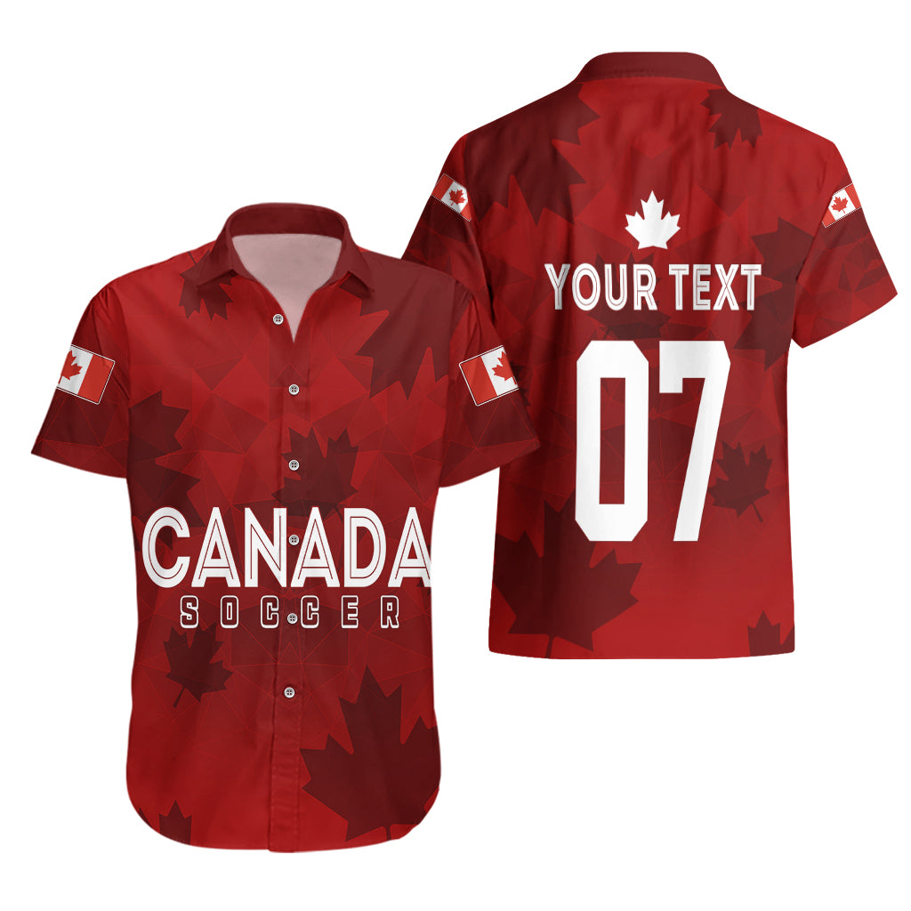 Personalised Canada Soccer Hawaiian Shirt Women's WC 2023 Maple Style - Wonder Print Shop