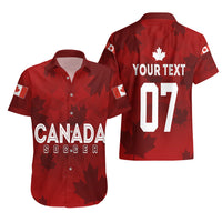 Personalised Canada Soccer Hawaiian Shirt Women's WC 2023 Maple Style - Wonder Print Shop