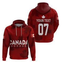 Personalised Canada Soccer Hoodie Women's WC 2023 Maple Style - Wonder Print Shop