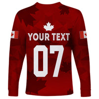 Personalised Canada Soccer Long Sleeve Shirt Women's WC 2023 Maple Style - Wonder Print Shop