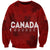 Personalised Canada Soccer Sweatshirt Women's WC 2023 Maple Style - Wonder Print Shop