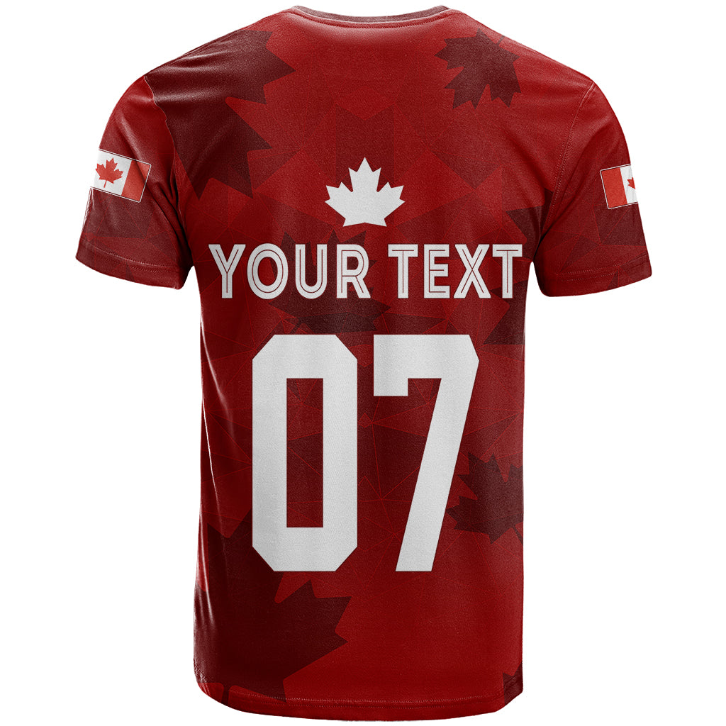 Personalised Canada Soccer T Shirt Women's WC 2023 Maple Style - Wonder Print Shop