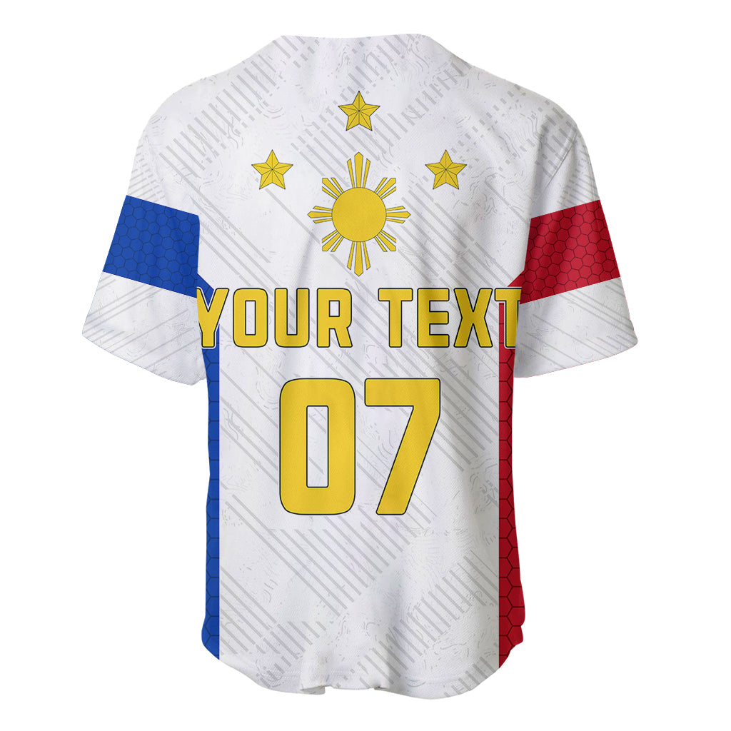 Personalised Philippines Football Baseball Jersey Women's WC 2023 Filipinas Basic Ver LT7 - Wonder Print Shop