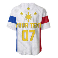Personalised Philippines Football Baseball Jersey Women's WC 2023 Filipinas Basic Ver LT7 - Wonder Print Shop