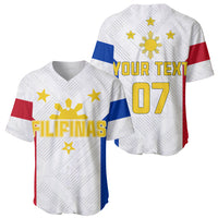Personalised Philippines Football Baseball Jersey Women's WC 2023 Filipinas Basic Ver LT7 - Wonder Print Shop