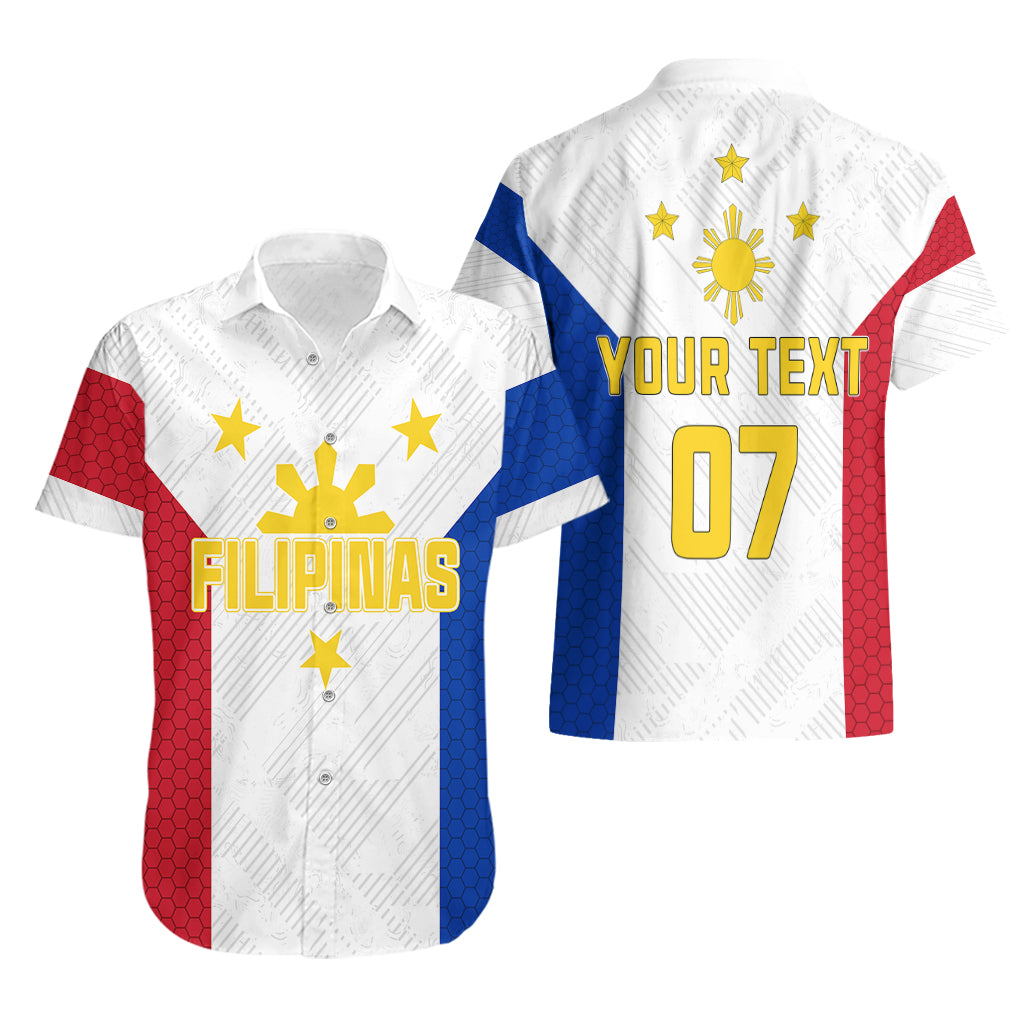 Personalised Philippines Football Hawaiian Shirt Women's WC 2023 Filipinas Basic Ver - Wonder Print Shop