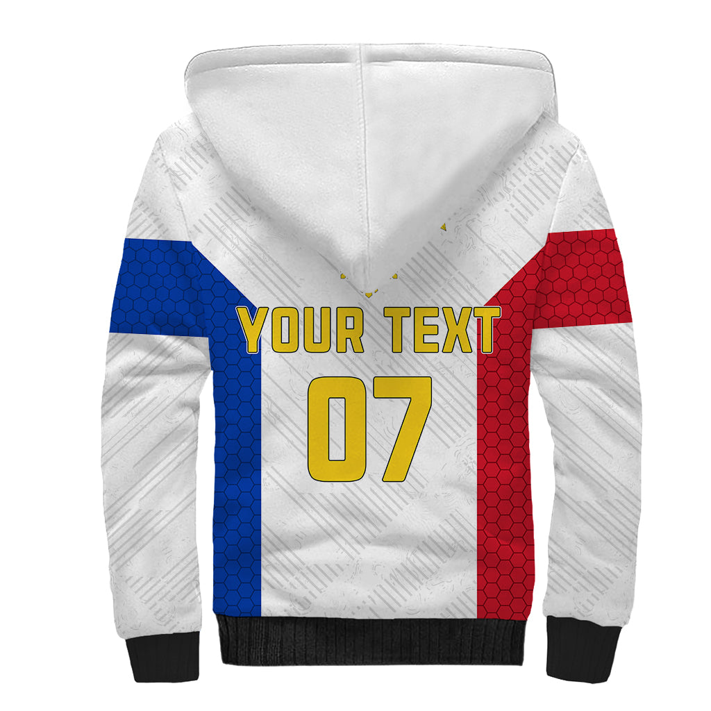 Personalised Philippines Football Sherpa Hoodie Women's WC 2023 Filipinas Basic Ver - Wonder Print Shop