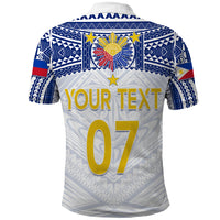 Personalised Philippines Football Polo Shirt Women's WC 2023 Filipinas Tribal Ver - Wonder Print Shop