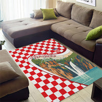 Plitvice Waterfall Hrvatska Scenery Area Rug