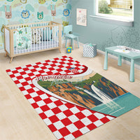 Plitvice Waterfall Hrvatska Scenery Area Rug