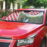 Plitvice Waterfall Hrvatska Scenery Auto Sun Shade