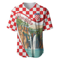 Plitvice Waterfall Hrvatska Scenery Baseball Jersey