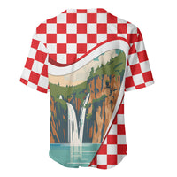 Plitvice Waterfall Hrvatska Scenery Baseball Jersey