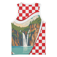 Plitvice Waterfall Hrvatska Scenery Basketball Jersey