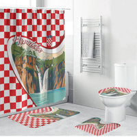 Plitvice Waterfall Hrvatska Scenery Bathroom Set