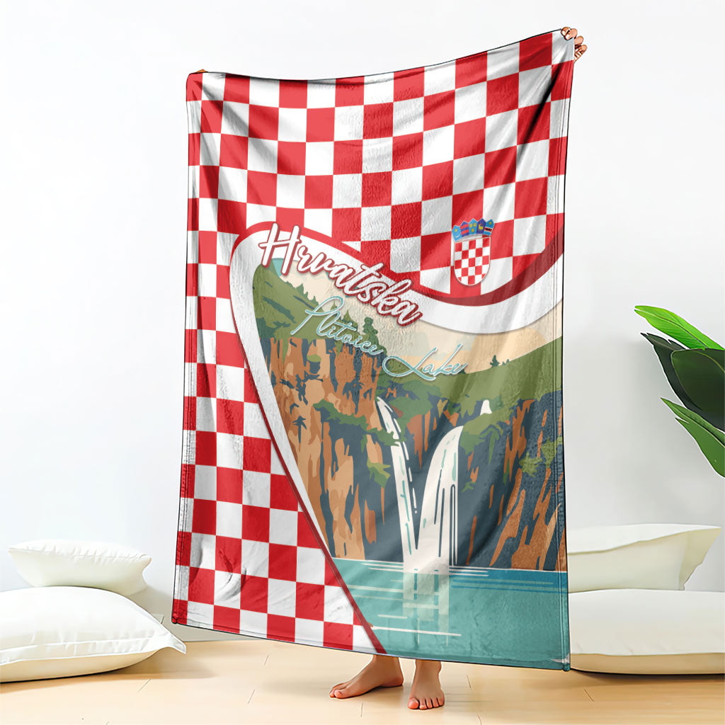 Plitvice Waterfall Hrvatska Scenery Blanket