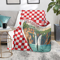 Plitvice Waterfall Hrvatska Scenery Blanket