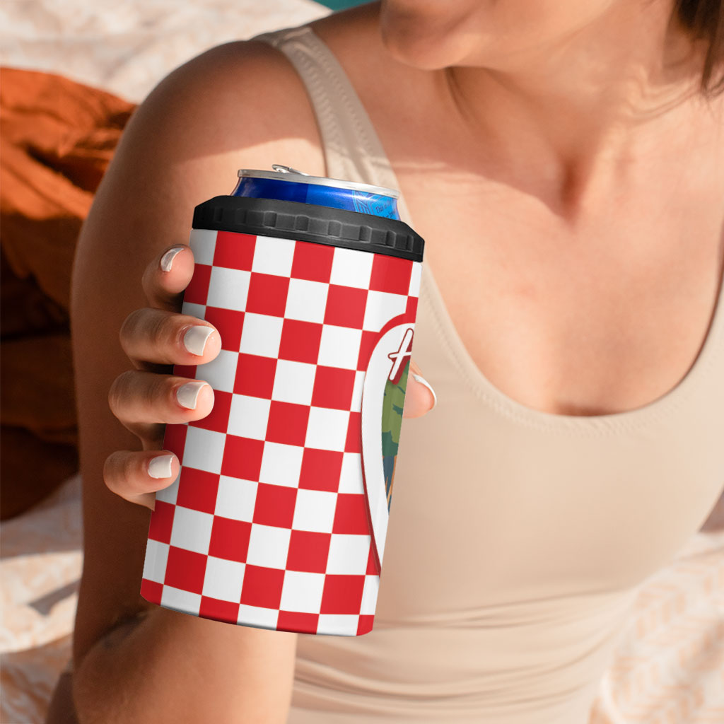Plitvice Waterfall Hrvatska Scenery 4 in 1 Can Cooler Tumbler