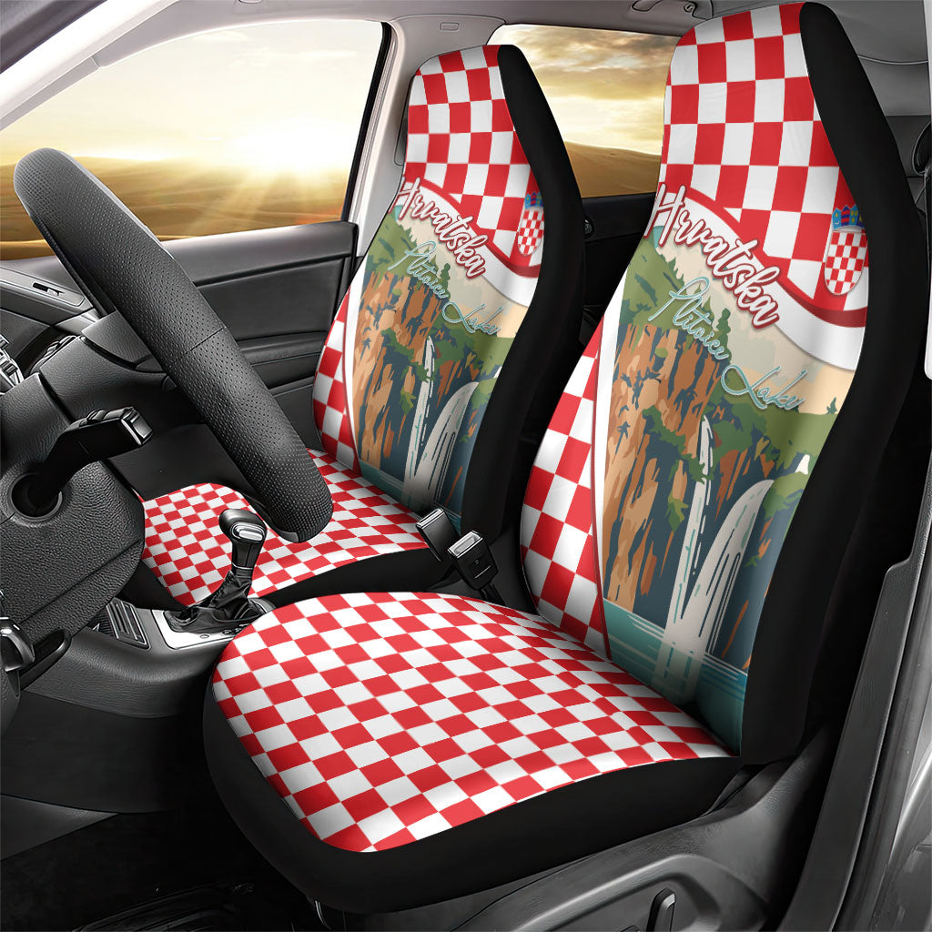 Plitvice Waterfall Hrvatska Scenery Car Seat Cover