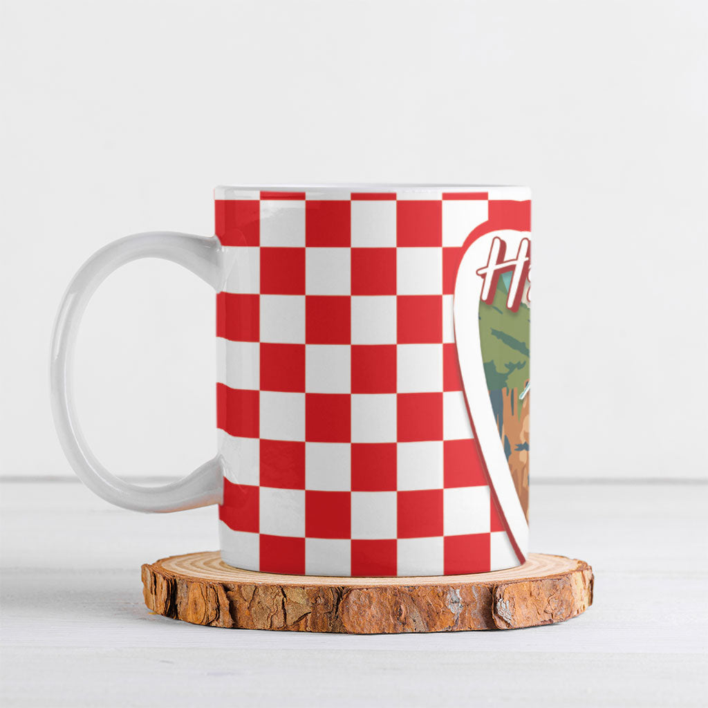 Plitvice Waterfall Hrvatska Scenery Ceramic Mug