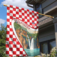 Plitvice Waterfall Hrvatska Scenery Garden Flag