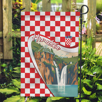 Plitvice Waterfall Hrvatska Scenery Garden Flag